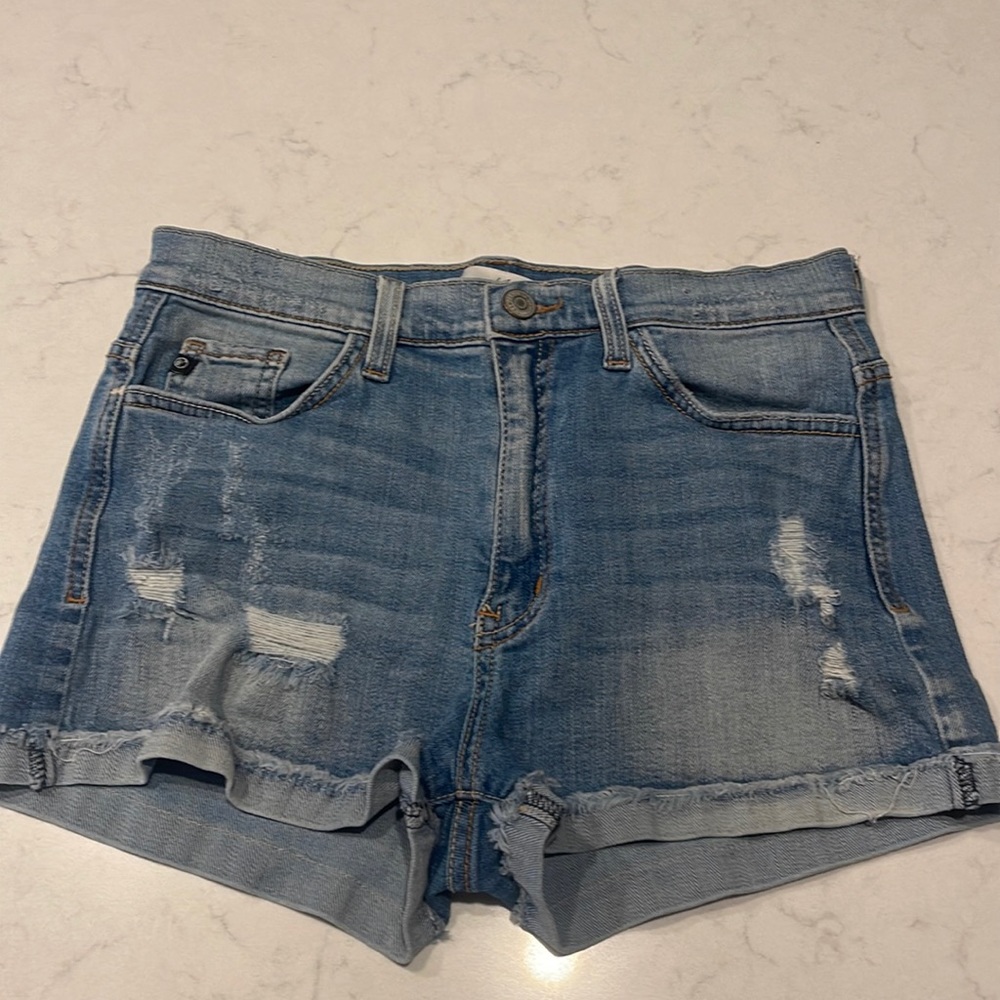 Jan can high rise denim shorts